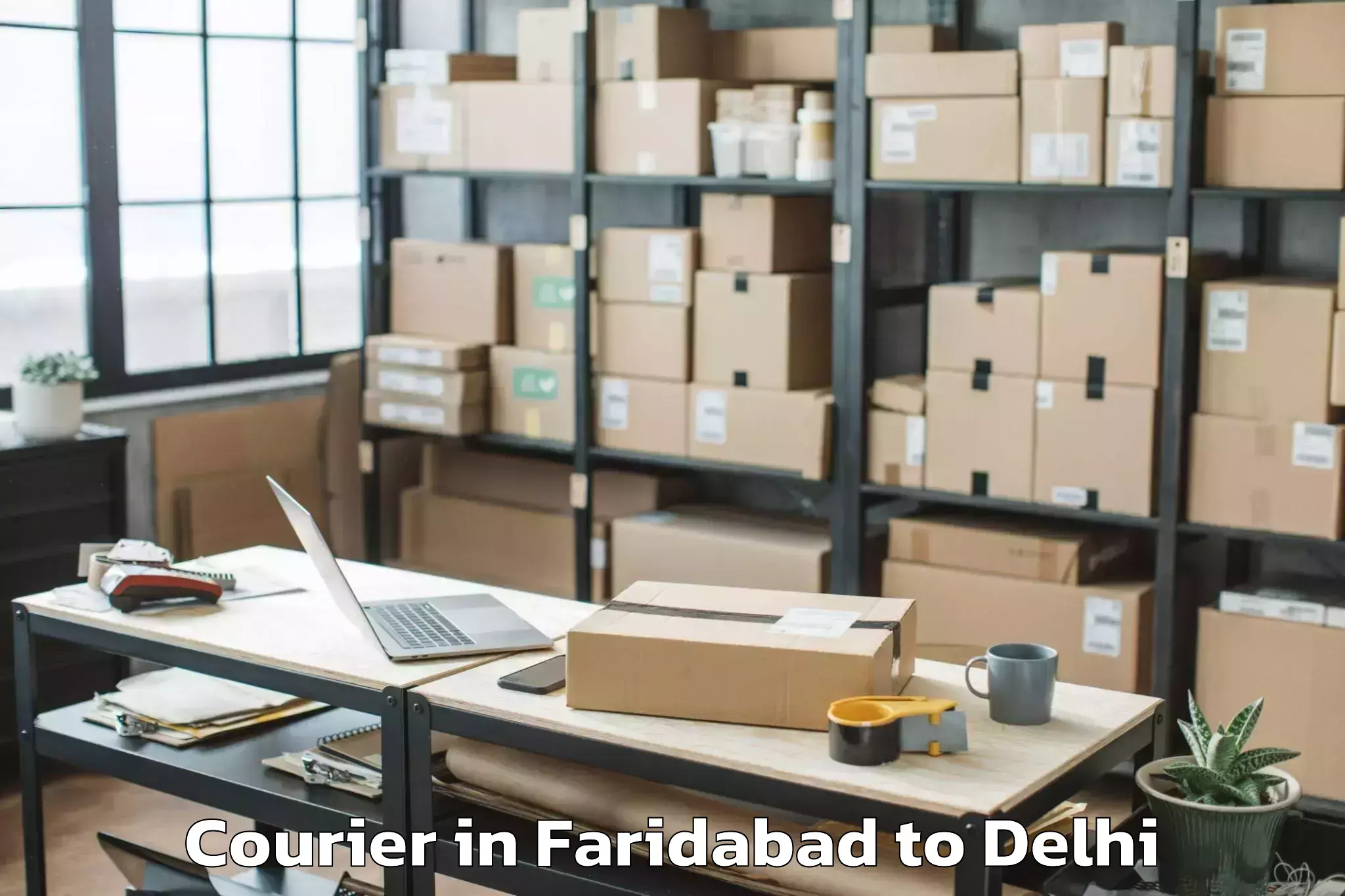 Faridabad to Ambience Mall Vasant Kunj Courier Booking